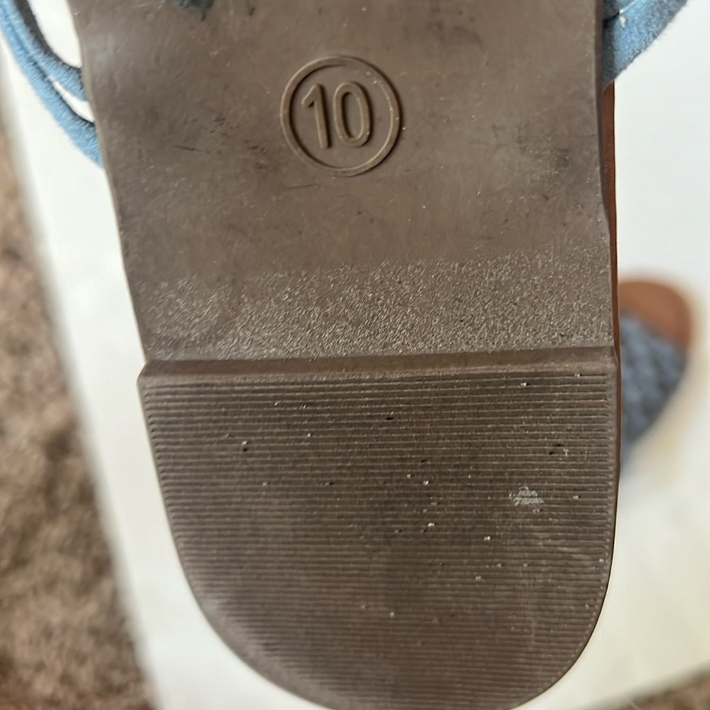 Universal Thread Goods Light Blue Macrame Slides - Picture 6 of 7